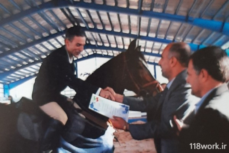 مربیگری و تربیت اسب علی واحدی در شیراز