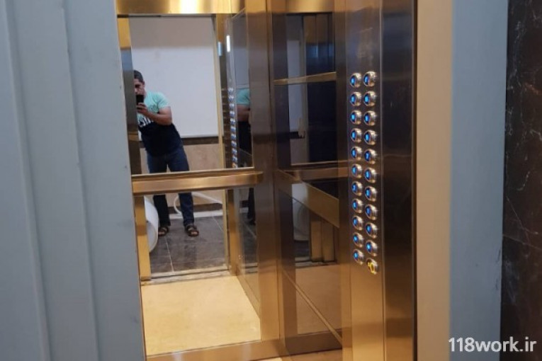 طراحی و تولید و تزئین  کابین لوکس آسانسور در آذربایجان شرقی 