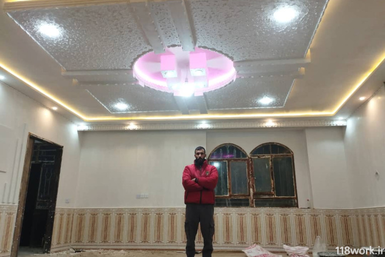 گچ کاری مدرن در تایباد