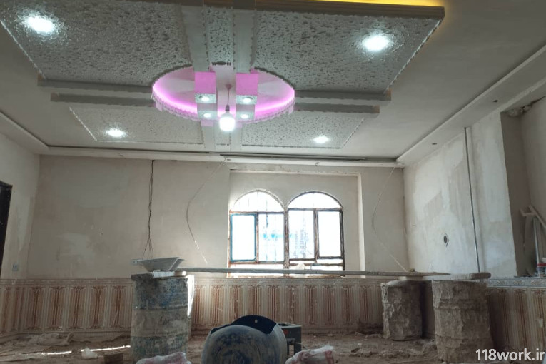 گچ کاری مدرن در تایباد